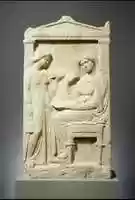 Free download Marble stele (grave marker) of Phainippe free photo or picture to be edited with GIMP online image editor