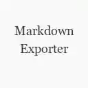 Markdown Exporter  screen for extension Chrome web store in OffiDocs Chromium