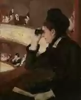Free download Mary Stevenson Cassatt, In The Loge free photo or picture to be edited with GIMP online image editor