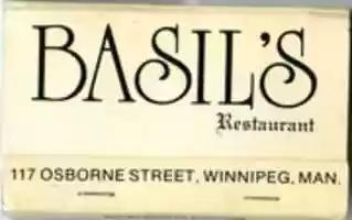 Free download Matchbook: Basils Restaurant free photo or picture to be edited with GIMP online image editor