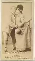 Free download Mathilde et Dailly, from the Actors and Actresses series (N45, Type 1) for Virginia Brights Cigarettes free photo or picture to be edited with GIMP online image editor