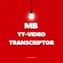 MB YouTube Video Transcriptor  screen for extension Chrome web store in OffiDocs Chromium