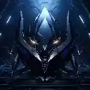 Mechanical Mask in a Futuristic Space  screen for extension Chrome web store in OffiDocs Chromium