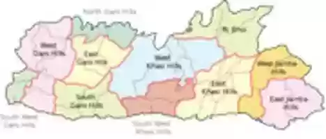 Free download Meghalaya District Wise Election 2018 Map free photo or picture to be edited with GIMP online image editor