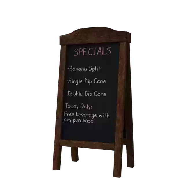 Free download Menu Sign Ice Cream free illustration to be edited with GIMP online image editor