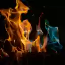 mesmerizing flame in hues of yellow and green  screen for extension Chrome web store in OffiDocs Chromium