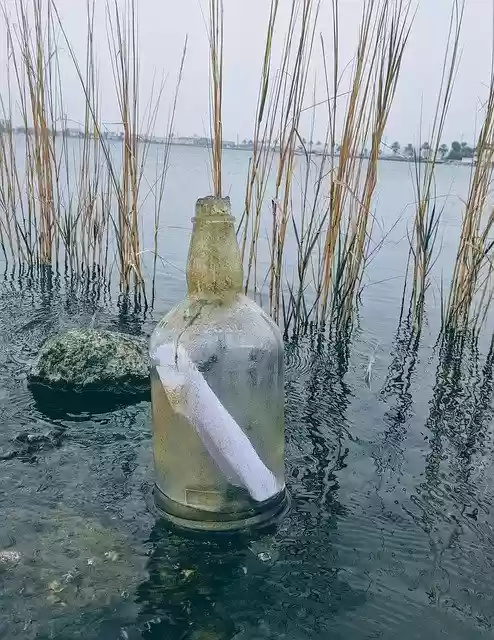 Free download Message In A Bottle Ocean Bay -  free free photo or picture to be edited with GIMP online image editor