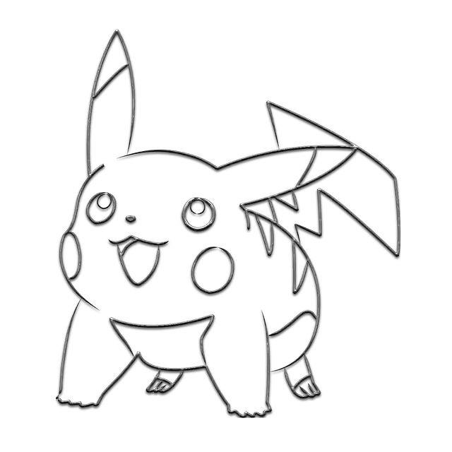 Free download Metal Pikachu Pokemon -  free illustration to be edited with GIMP free online image editor
