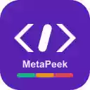 MetaPeek  screen for extension Chrome web store in OffiDocs Chromium