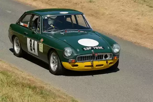 Free download mg british racing green race car free picture to be edited with GIMP free online image editor