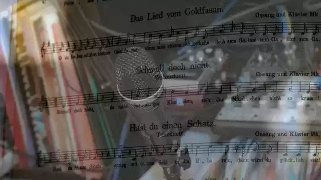 Free download Microphone Notes Sound -  free free photo or picture to be edited with GIMP online image editor