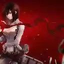 Mikasa Attack on Titan Anime Theme  screen for extension Chrome web store in OffiDocs Chromium
