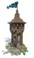 Free download Minecraft Medieval Guard Tower - Screenshot free photo or picture to be edited with GIMP online image editor