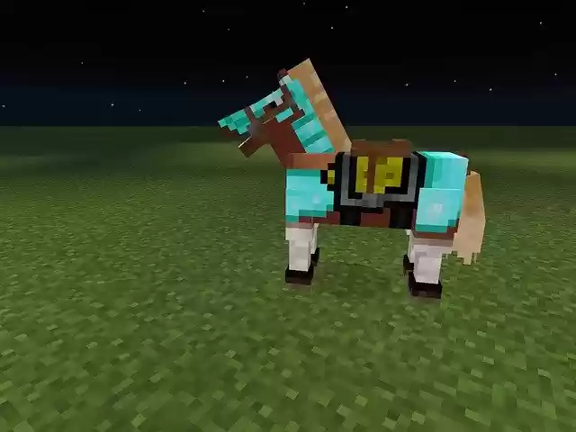 Free download Minecraft Pixel Art Horse -  free illustration to be edited with GIMP free online image editor