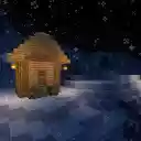 Minecraft Snowy Cabin – Cozy Pixel Winter  screen for extension Chrome web store in OffiDocs Chromium
