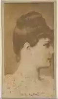 Free download Mlle. Alpho, from the Actors and Actresses series (N45, Type 8) for Virginia Brights Cigarettes free photo or picture to be edited with GIMP online image editor