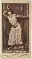 Free download Mlle. Bernhardt, Paris, from the Actors and Actresses series (N45, Type 1) for Virginia Brights Cigarettes free photo or picture to be edited with GIMP online image editor