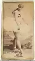 Free download Mlle. Ferett, from the Actors and Actresses series (N45, Type 1) for Dixie Cigarettes free photo or picture to be edited with GIMP online image editor