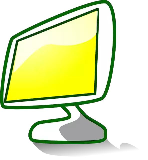 Free download Monitor Yellow Display - Free vector graphic on Pixabay free illustration to be edited with GIMP free online image editor