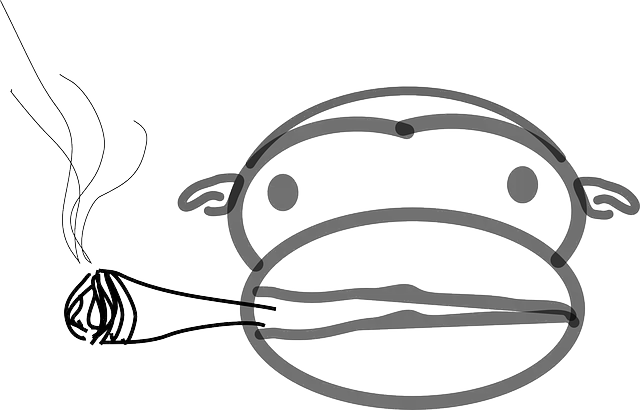 Free download Monkey Smoking Joint - Free vector graphic on Pixabay free illustration to be edited with GIMP free online image editor