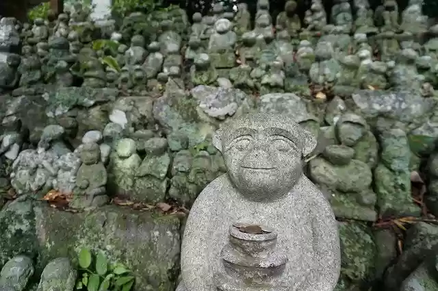 Free download Monkey Stone Statues Shrine -  free photo or picture to be edited with GIMP online image editor