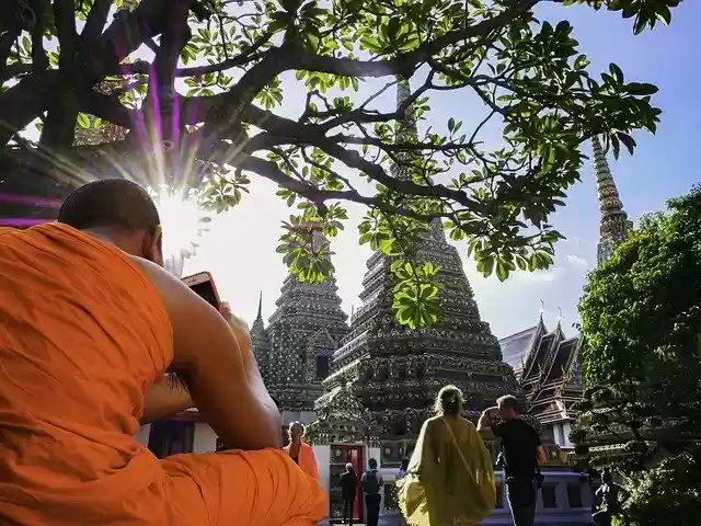 Free download Monk Temple Buddha -  free photo or picture to be edited with GIMP online image editor