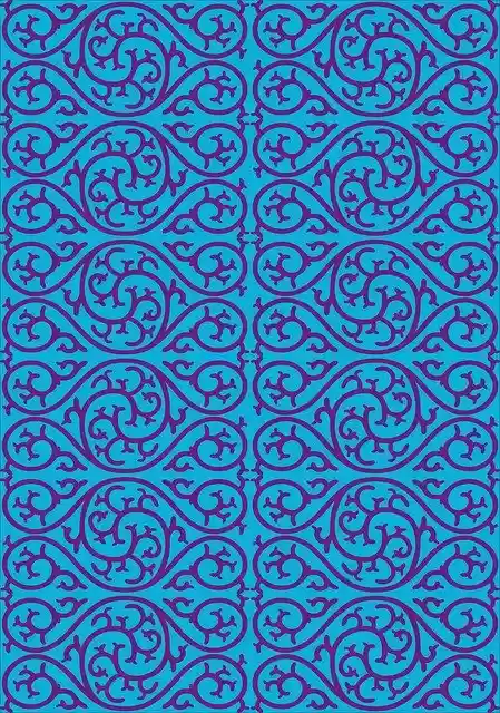 Free download Monogram Blue Purple -  free illustration to be edited with GIMP free online image editor