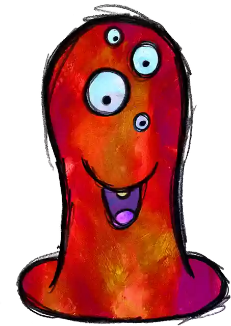 Free download Monster Cartoon Character -  free illustration to be edited with GIMP free online image editor