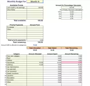 Download gratuito Budget mensile e record spese modello DOC, XLS o PPT gratuito da modificare con LibreOffice online o OpenOffice Desktop online