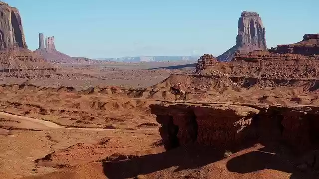 Free download Monument Valley Blue Sky America -  free photo or picture to be edited with GIMP online image editor