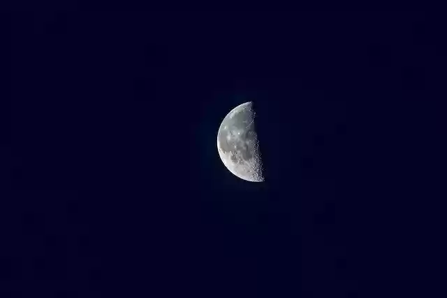 Free download Moon Blue Hour Sky -  free photo or picture to be edited with GIMP online image editor
