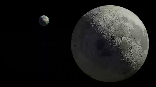 Tải xuống miễn phí Hình minh họa vũ trụ Mặt trăng Trái đất được chỉnh sửa bằng trình chỉnh sửa hình ảnh trực tuyến GIMP