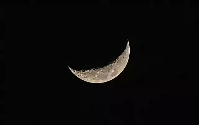 Free download moon half moon n sky space blue free picture to be edited with GIMP free online image editor
