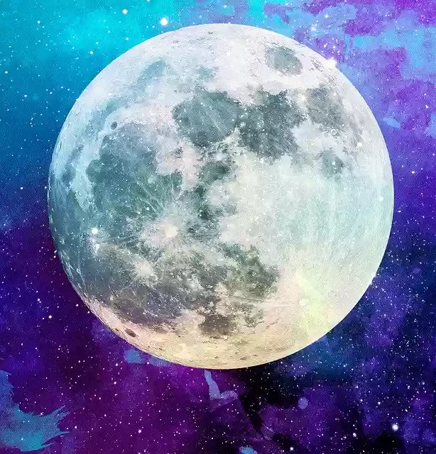 Free download Moon Purple Blue -  free illustration to be edited with GIMP free online image editor