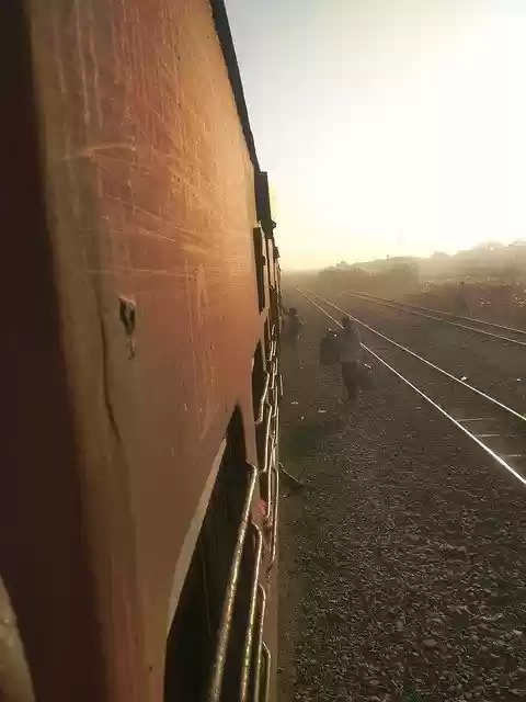 Free download Morning Train Railway Station -  free photo or picture to be edited with GIMP online image editor