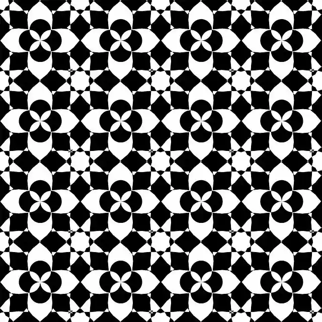 Free download Mosaic Floral Repeat Pattern -  free illustration to be edited with GIMP free online image editor