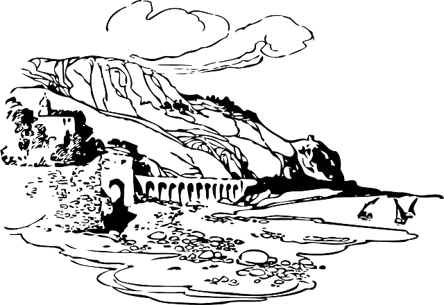 Free download Mountain Hill Aqueduct - Free vector graphic on Pixabay free illustration to be edited with GIMP free online image editor