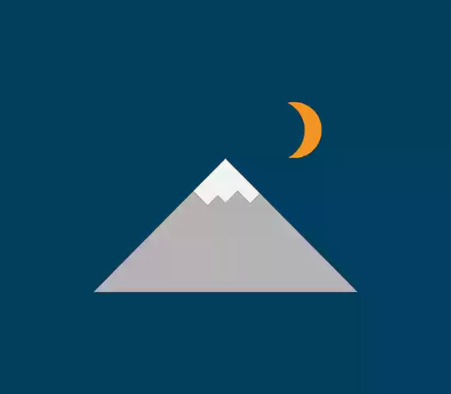 Free download Mountain Moon Great -  free illustration to be edited with GIMP free online image editor
