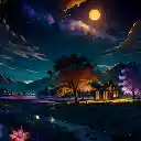 Mountain Moon Night (Live Wallpaper)  screen for extension Chrome web store in OffiDocs Chromium