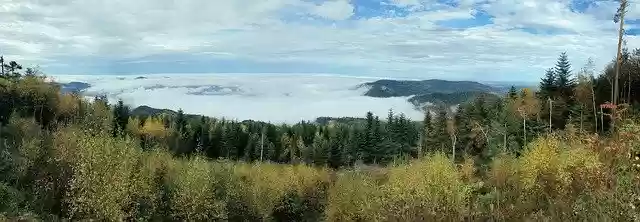 Free download Mountains Clouds Black Forest -  free photo or picture to be edited with GIMP online image editor