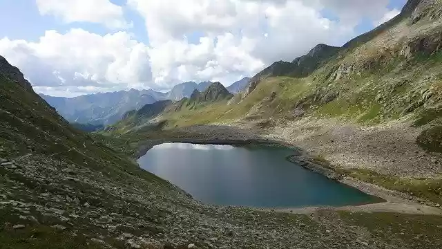 Free download Mountains Lake Nature free photo template to be edited with GIMP online image editor