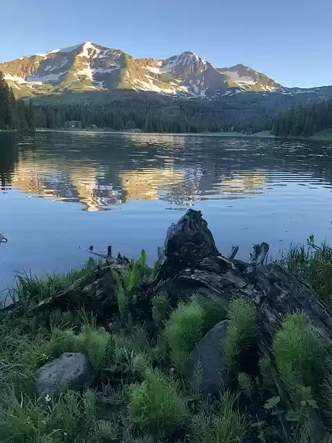 Free download Mountains Lake Reflection -  free photo or picture to be edited with GIMP online image editor