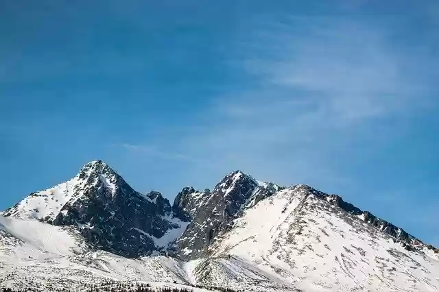 Free download Mountains Peak Snowy -  free photo or picture to be edited with GIMP online image editor