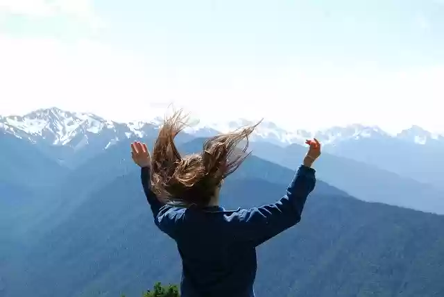 Free download Mountains Swinging Hairy Happy -  free photo or picture to be edited with GIMP online image editor