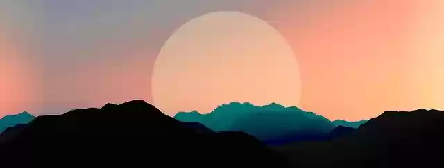 Free download Mountain Sun Sky -  free illustration to be edited with GIMP free online image editor