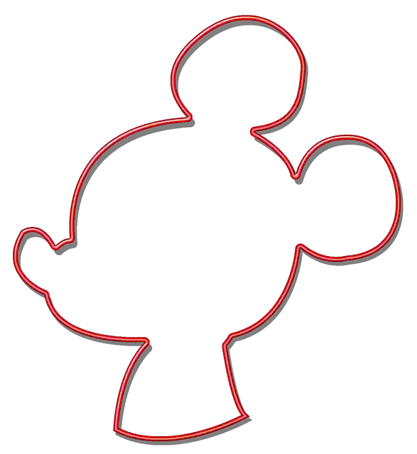 Free download Mouse Red Silhouette -  free illustration to be edited with GIMP free online image editor