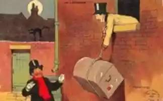 Free download Moving in The Night by Tom Browne (1870-1910) free photo or picture to be edited with GIMP online image editor