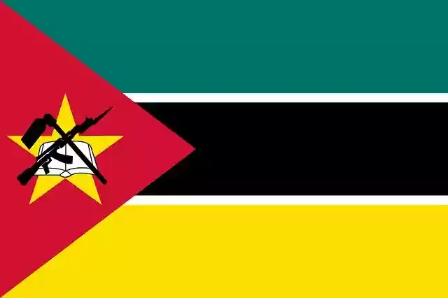Free download Mozambique Africa Flag -  free illustration to be edited with GIMP free online image editor