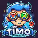 Mr. Timo with goggles  screen for extension Chrome web store in OffiDocs Chromium
