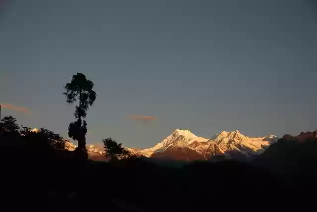Free download Mt Kanchenjunga View From Lingthem -  free photo or picture to be edited with GIMP online image editor